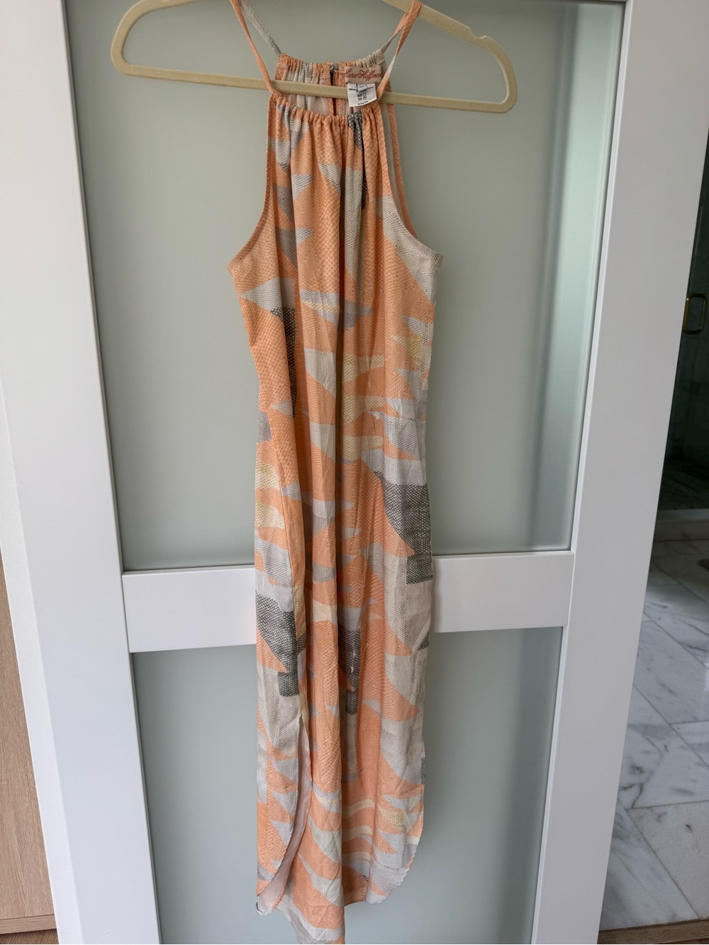 Mara Hoffman Easy Midi Dress in Loom Peach